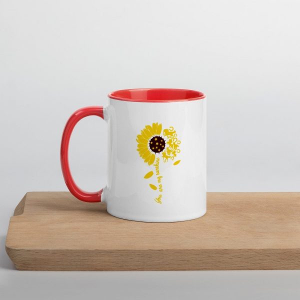 Horse You Are My Sunshine, Sunflower Gift, Sunflower Lover, Horse Lovers Idea Gift Mug with Color Inside