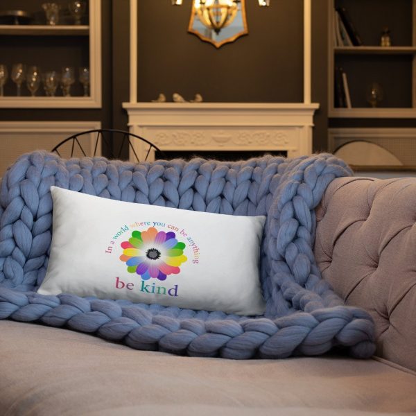 In a world where you can be anything, be kind Basic Pillow