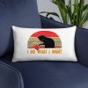 I Do What I Want cat lover Basic Pillow
