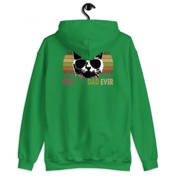Best Cat Dad Ever Vintage Retro Cat Father's day Unisex Hoodie