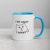 I do what I want with my cat Mug with Color Inside