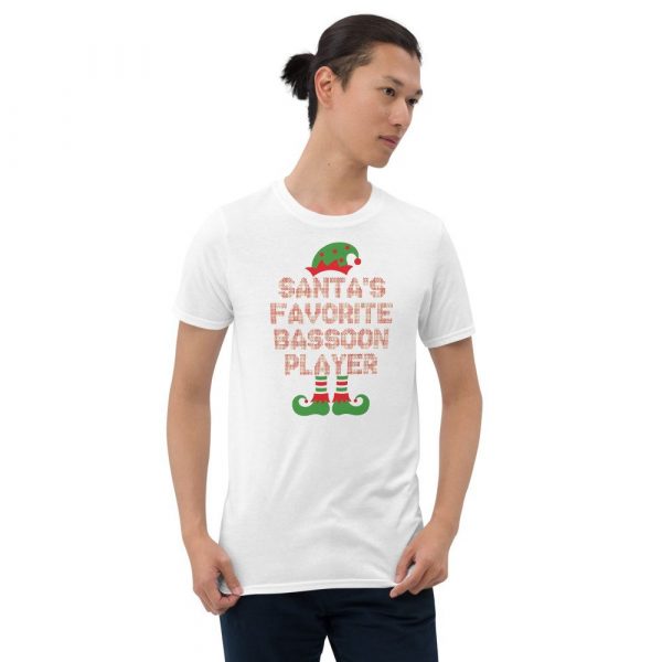 Santa's Favorite Bassoon Player Funny Christmas Gift Short-Sleeve Unisex T-Shirt