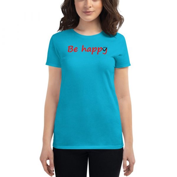 Be Happy Smiley Women's short sleeve t-shirt