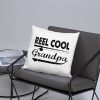 Fishing Reel Cool Grandpa T-Shirt Father's Day Gifts Father Love Fishing Granpa's Birthday Gift Ideas Basic Pillow