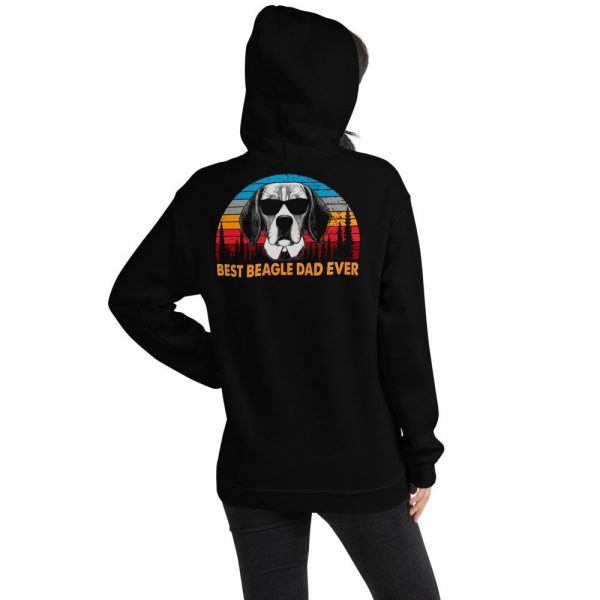 Vintage Best Beagle Dad Ever Shirt Funny Dog Daddy T-shirt Retro Sunrise Dogs Owner Sun Glasses Tee Father’s Day Gift IdeasUnisex Hoodie