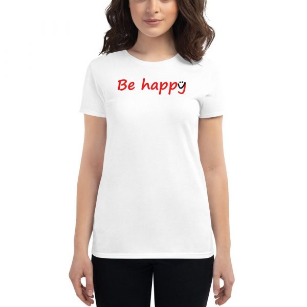 Be Happy Smiley Women's short sleeve t-shirt