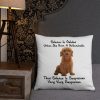 Silence Is Golden Unless You Have A Goldendoodle Funny Basic Pillow