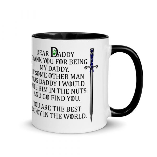Daddy of Dogs Mug - father of dogs - father's day Mug with Color Inside