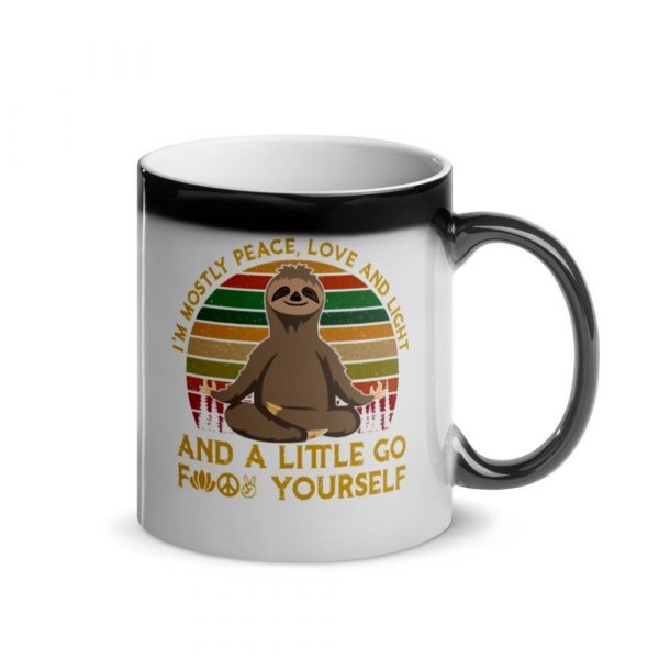 Namast'ay Away From Me - Sunset Sloth Yoga Glossy Magic Mug