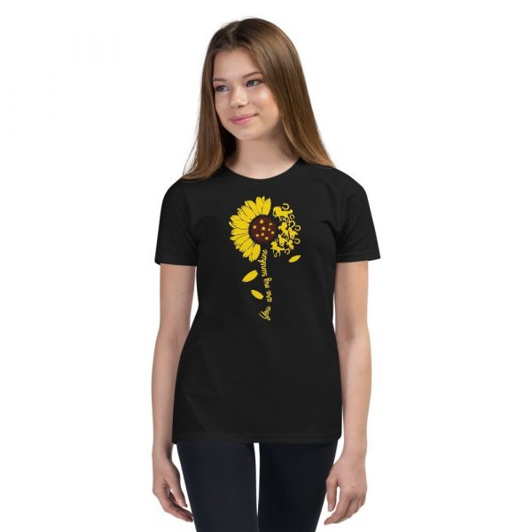 Horse You Are My Sunshine, Sunflower Gift, Sunflower Lover, Horse Lovers Idea Gift Youth Short Sleeve T-Shirt