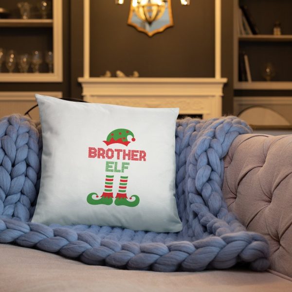 Christmas Brother Elf Basic Pillow