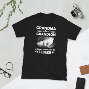 grandma and grandson mother day Gift for men women  Short-Sleeve Unisex T-Shirt