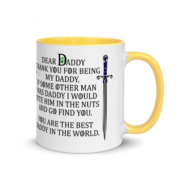 Daddy of Dogs Mug - father of dogs - father's day Mug with Color Inside