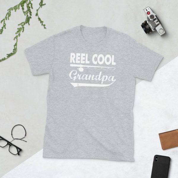 Fishing Reel Cool Grandpa T-Shirt Father's Day Gifts Father Love Fishing Granpa's Birthday Gift Ideas Men Women Short-Sleeve Unisex T-Shirt