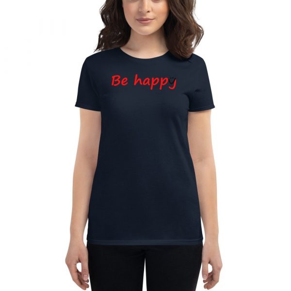 Be Happy Smiley Women's short sleeve t-shirt