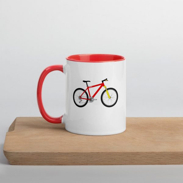Janky Bike Mug with Color Inside