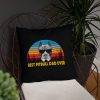 Vintage Best Pitbull Dad Ever Shirt Funny Dog Daddy T-shirt Retro Sunrise Pitties Dogs Owner Sun Glasses Tee Father's Day Gift Ideas Basic Pillow