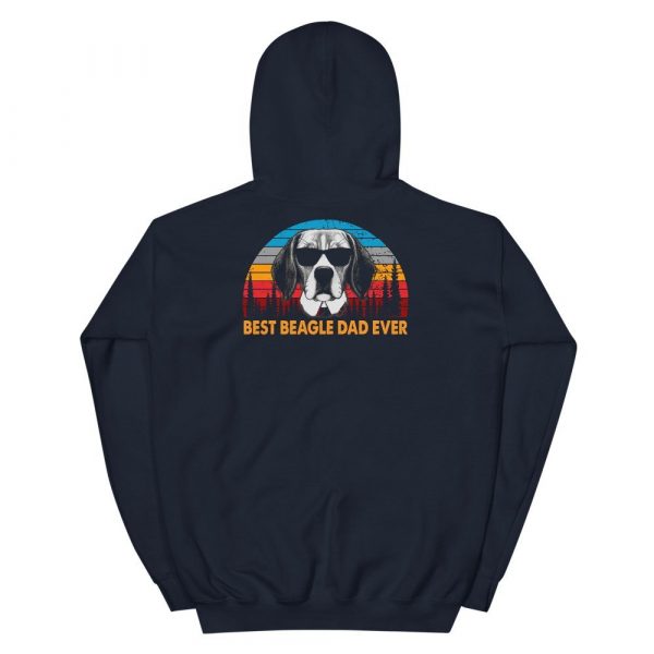 Vintage Best Beagle Dad Ever Shirt Funny Dog Daddy T-shirt Retro Sunrise Dogs Owner Sun Glasses Tee Father’s Day Gift IdeasUnisex Hoodie