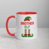 Christmas Brother Elf Mug with Color Inside