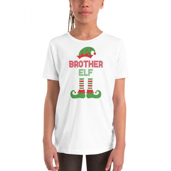 Christmas Brother Elf Youth Short Sleeve T-Shirt
