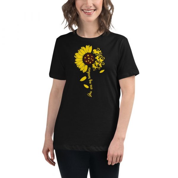 Horse You Are My Sunshine, Sunflower Gift, Sunflower Lover, Horse Lovers Idea Gift Women's Relaxed T-Shirt