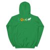 Love Blue Heeler Gift Red Australian Cattle Dog Paw Print Unisex Hoodie