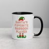 Santa's Favorite Bassoon Player Funny Christmas Gift Mug with Color Inside