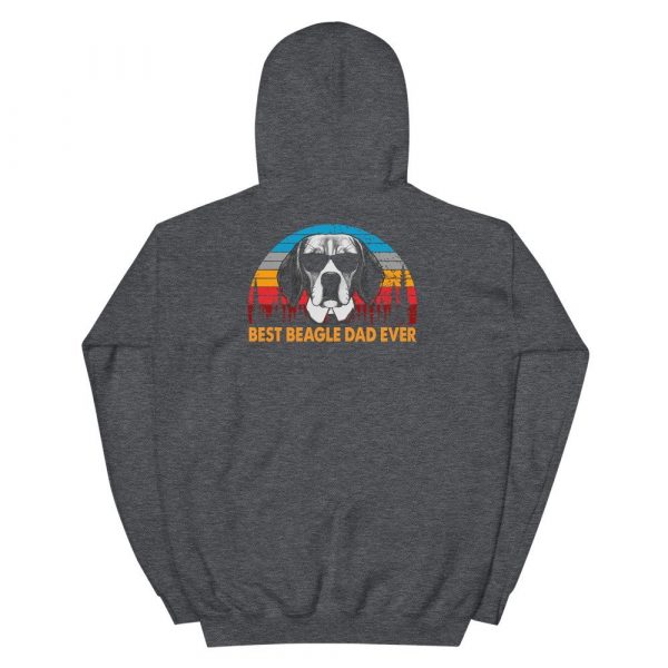 Vintage Best Beagle Dad Ever Shirt Funny Dog Daddy T-shirt Retro Sunrise Dogs Owner Sun Glasses Tee Father’s Day Gift IdeasUnisex Hoodie