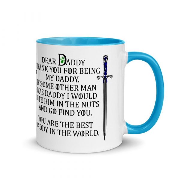 Daddy of Dogs Mug - father of dogs - father's day Mug with Color Inside