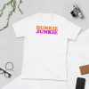 Dunkie Junkie Love Funny Coffee Sayings Novelty Gift Funny Short-Sleeve Unisex T-Shirt