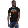 Vintage Best Pitbull Dad Ever Shirt Funny Dog Daddy T-shirt Retro Sunrise Pitties Dogs Owner Sun Glasses Tee Father's Day Gift Ideas Short-Sleeve Unisex T-Shirt