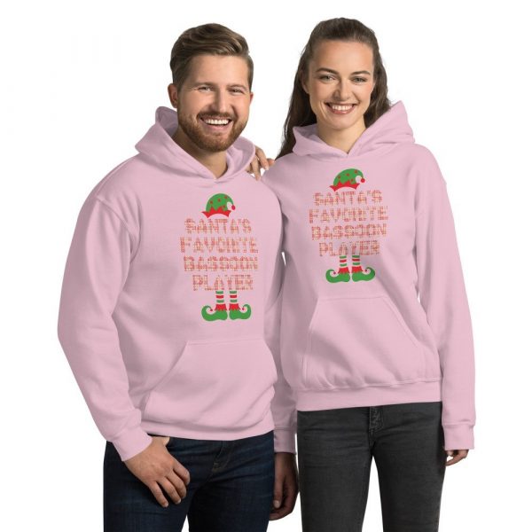 Santa's Favorite Bassoon Player Funny Christmas Gift Unisex Hoodie