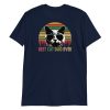 Best Cat Dad Ever Vintage Retro Cat Father's day Short-Sleeve Unisex T-Shirt
