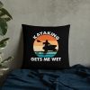 Kayaking Gets Me Wet Funny Kayak Tee Christmas,Birthday Gift Basic Pillow