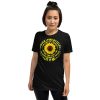 When I Find Myself In Times Of Trouble mother Mary comes to me speaking words of wisdom let it be Tee Hippie Sunflower mother Mary  Short-Sleeve Unisex T-Shirt