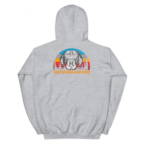 Vintage Best Beagle Dad Ever Shirt Funny Dog Daddy T-shirt Retro Sunrise Dogs Owner Sun Glasses Tee Father’s Day Gift IdeasUnisex Hoodie