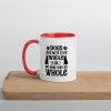 Dogs are not our whole life but make our life whole gift for dog lover Mug with Color Inside
