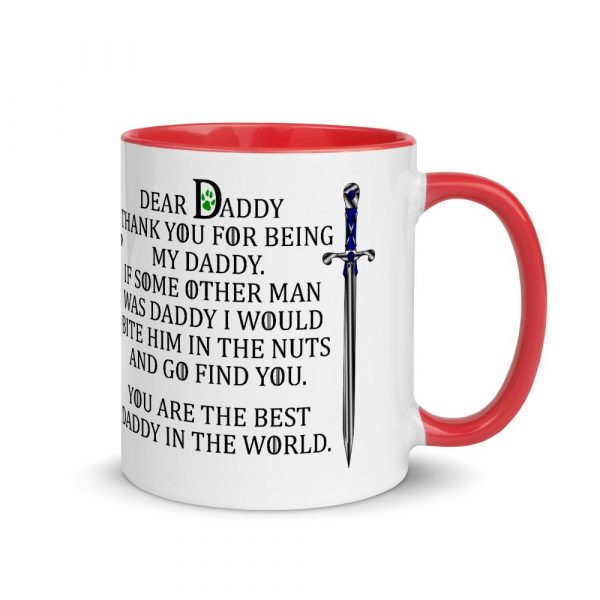 Daddy of Dogs Mug - father of dogs - father's day Mug with Color Inside