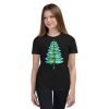 Christmas insect Lover Xmas Dragonfly Christmas Tree Youth Short Sleeve T-Shirt