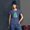 Christmas insect Lover Xmas Dragonfly Christmas Tree Women's short sleeve t-shirt