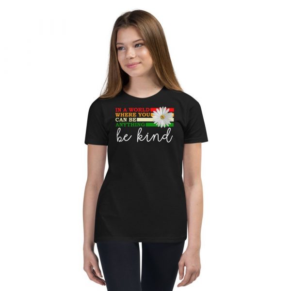 In a world where you can be anything be kind  Youth Short Sleeve T-Shirt