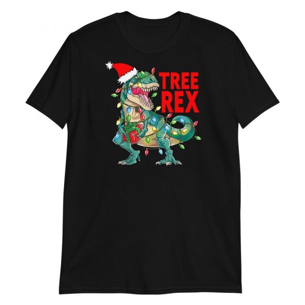 Christmas Dinosaur Tree Rex Pajamas , Tree Rex, T-Rex , Xmas Gifts Short-Sleeve Unisex T-Shirt