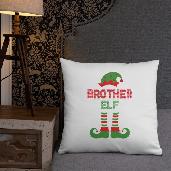 Christmas Brother Elf Basic Pillow