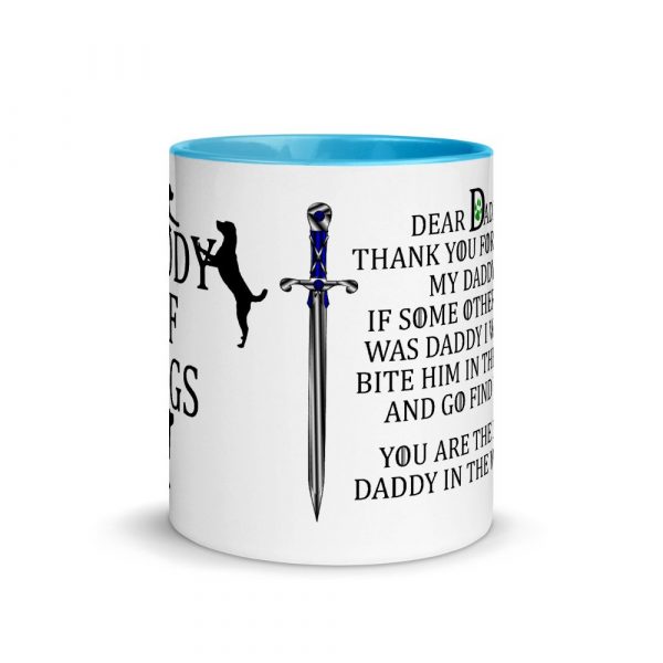 Daddy of Dogs Mug - father of dogs - father's day Mug with Color Inside
