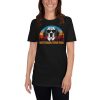 Vintage Best Beagle Dad Ever Shirt Funny Dog Daddy T-shirt Retro Sunrise Dogs Owner Sun Glasses Tee Father's Day Gift Ideas  Short-Sleeve Unisex T-Shirt