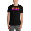 Dunkie Junkie Love Funny Coffee Sayings Novelty Gift Funny Short-Sleeve Unisex T-Shirt