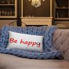 Be Happy Smiley Basic Pillow