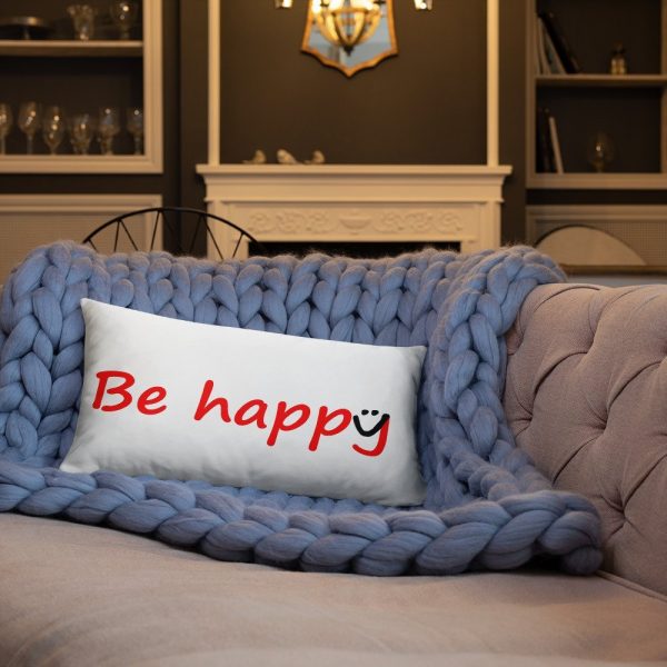 Be Happy Smiley Basic Pillow
