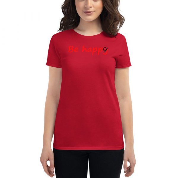 Be Happy Smiley Women's short sleeve t-shirt