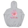 Faith Hope Love Breast Cancer Awareness Flower Pink Unisex Hoodie